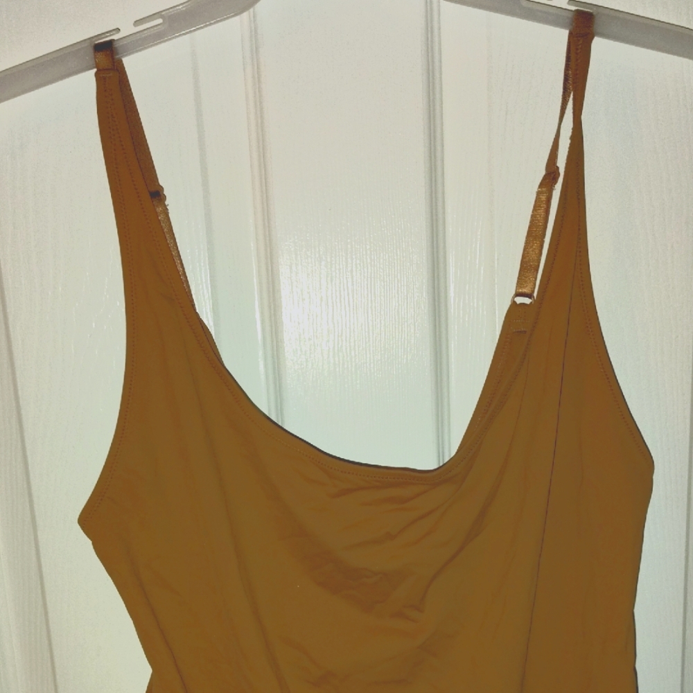 Skims 1 Pc Bathing Suit in Almond
